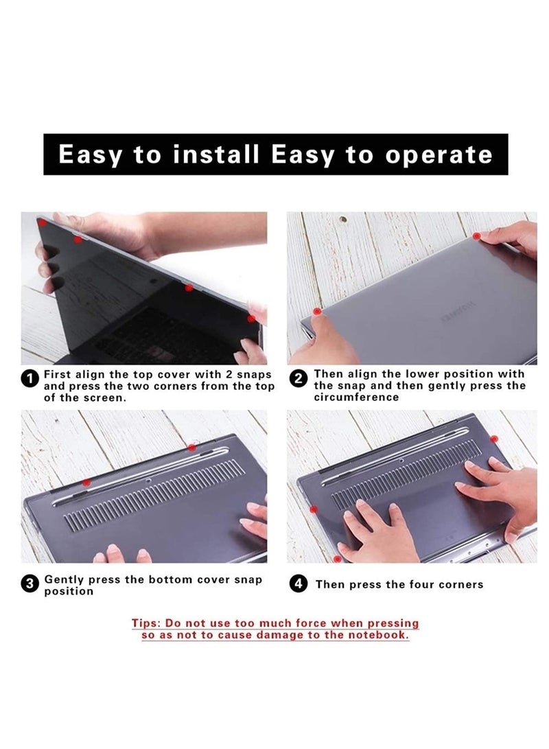 Compatible with HUAWEI MateBook X Pro 2019/2020/2021 Matte Laptop Protective Hard Shell Case for Huawei Mate Book X Pro 13.9 inch - Image 2