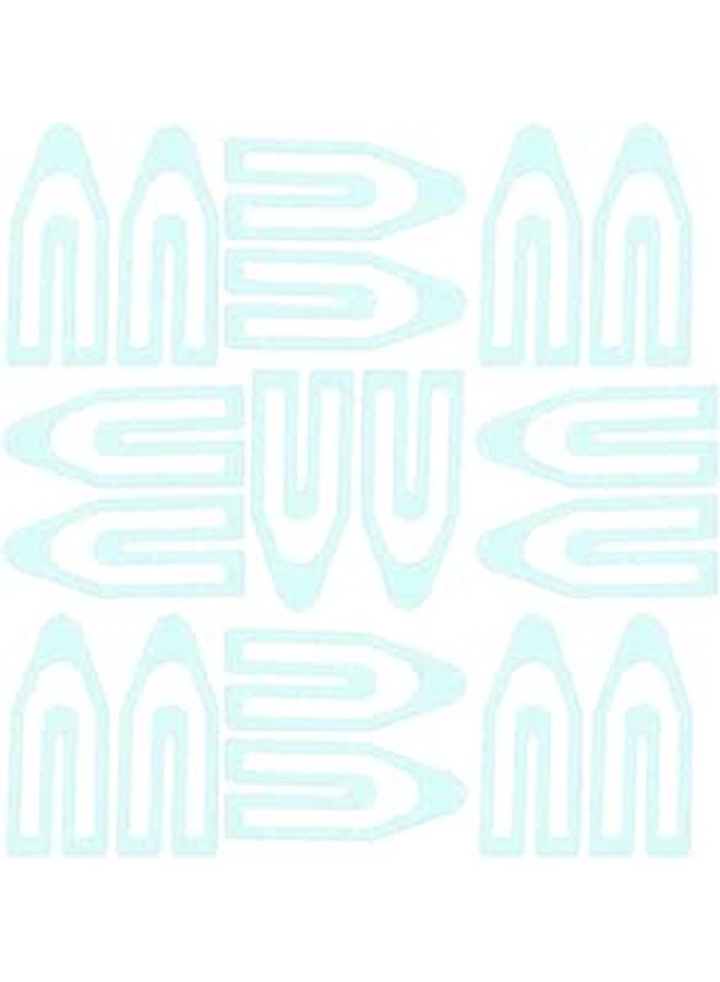 Mint Green Arrow Shaped Mini Paper Clips 60pcs Decorative Document Clips For Office Filing - Image 1