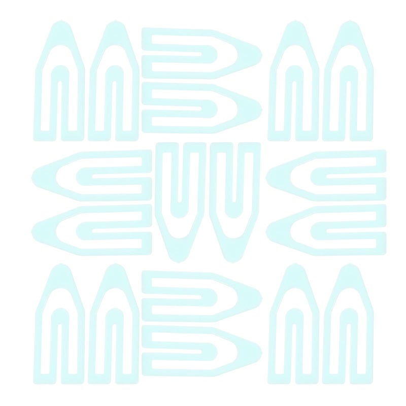 Mint Green Arrow Shaped Mini Paper Clips 60pcs Decorative Document Clips For Office Filing - Image 2