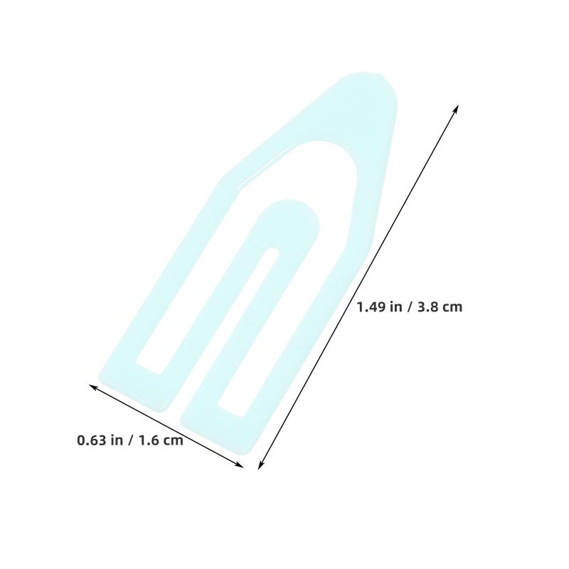 Mint Green Arrow Shaped Mini Paper Clips 60pcs Decorative Document Clips For Office Filing - Image 3