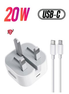 iPhone 20W USB C Fast Charger, iPhone Fast Charger Plug fast Charger Power and 1M iPhone USB C Charger Cable Compatible with i-Phone 13 12 11 Pro Max Mini X XR Xs/i-Pad, iPhone USB C Fast Charger
