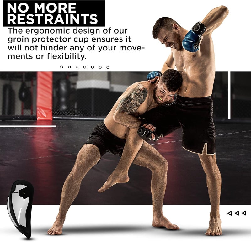 Rdx Groin Cup for MMA, Boxing, Training and Muay Thai, Protector Shield with Tri Ventilated Holes for Air Flow Used for Men Kickboxing, BJJ, Karate, Martial Arts, Taekwondo, BJJ, Sparring - Image 5