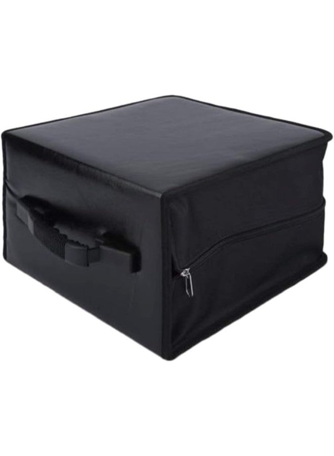 klarako DVD Binder Case 360 Discs CD Storage Box Containers Video PU Leather Wallet Bag Zipped Large Capacity Wearproof Suitcase Holder Handbag - Black - Image 1