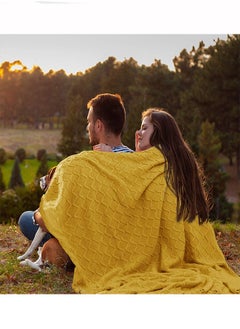Arabest High Quality Soft Sofa Blanket,Desert Gold ,127*172CM, Nordic Style, Soft And Wrinkle-Resistant Knitting Craftsmanship, Modern And Simple Furniture  - Image 5