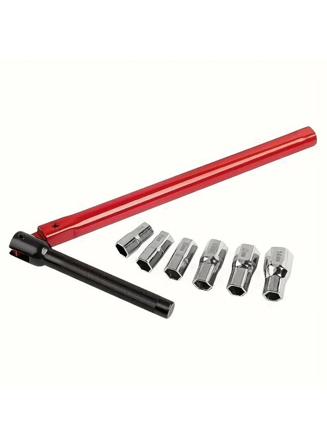 7Pcs Faucet Repair Tool Set 8 14mm Socket Basin Nut Wrench Sink Plumber Kit - Image 1