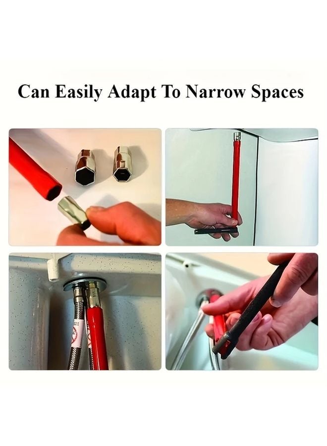 7Pcs Faucet Repair Tool Set 8 14mm Socket Basin Nut Wrench Sink Plumber Kit - Image 5