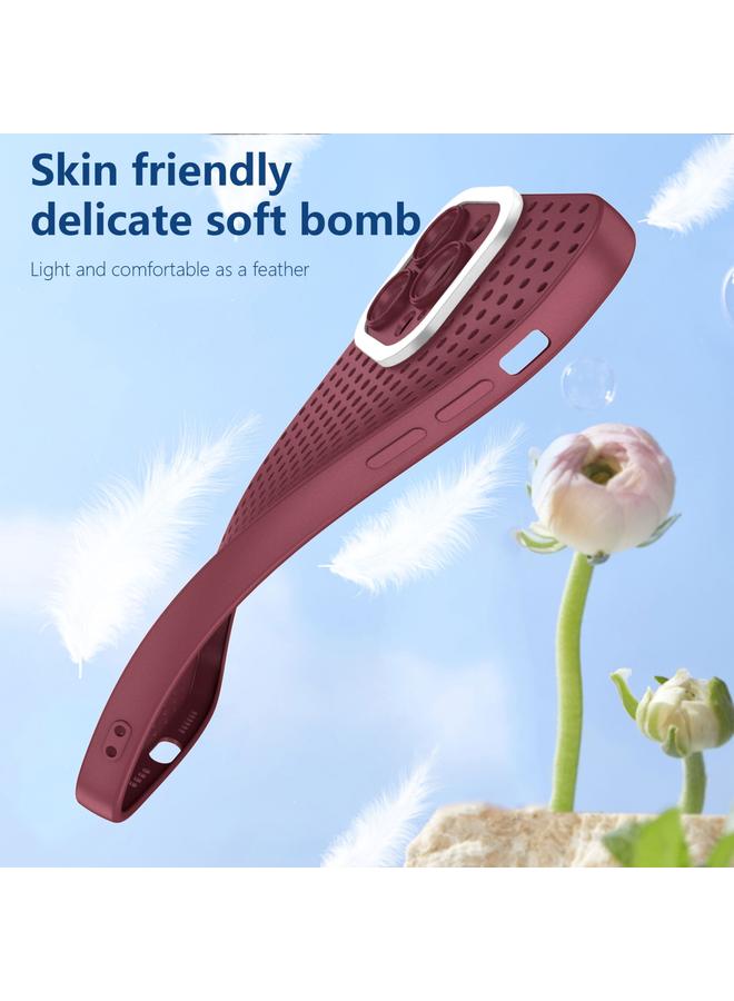 S-TOP Case For iPhone 11 Pro Max Hollow Heat Dissipation TPU Phone Case - Image 3