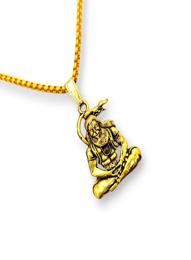 Elleva silver mahadev pendant for men and women shiv shakti locket | Style Lord Shiv Bolenath Adiyogi mahakal pendant with mahakal pendant for men with chain stainless steel combo Set of 2 ( Pack of 1) - Image 2