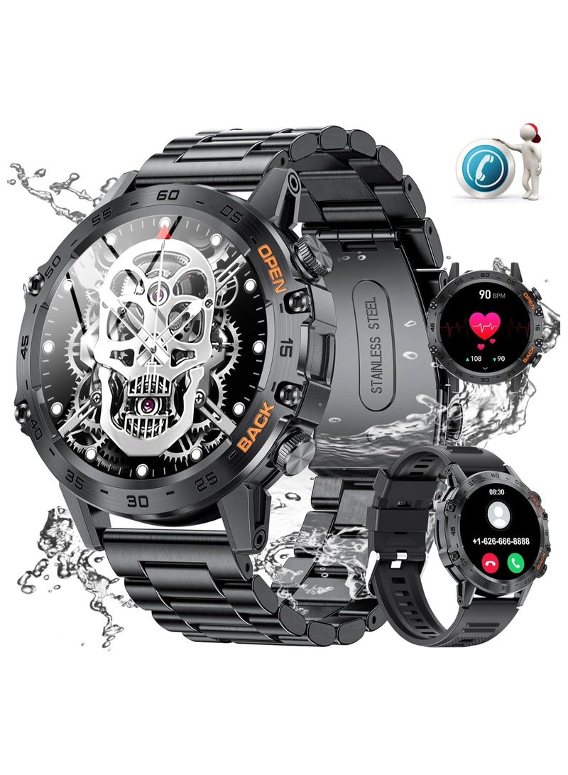 TDZDDYS Play Video Smart Watch for Men(Answer/Make Call), TDZDDYS 1.39" HD Screen, 400mAh Battery, 5ATM Waterproof, Fitness Tracker, 100+ Sports Modes, Heart Rate & Blood Pressure Monitoring  - Image 1