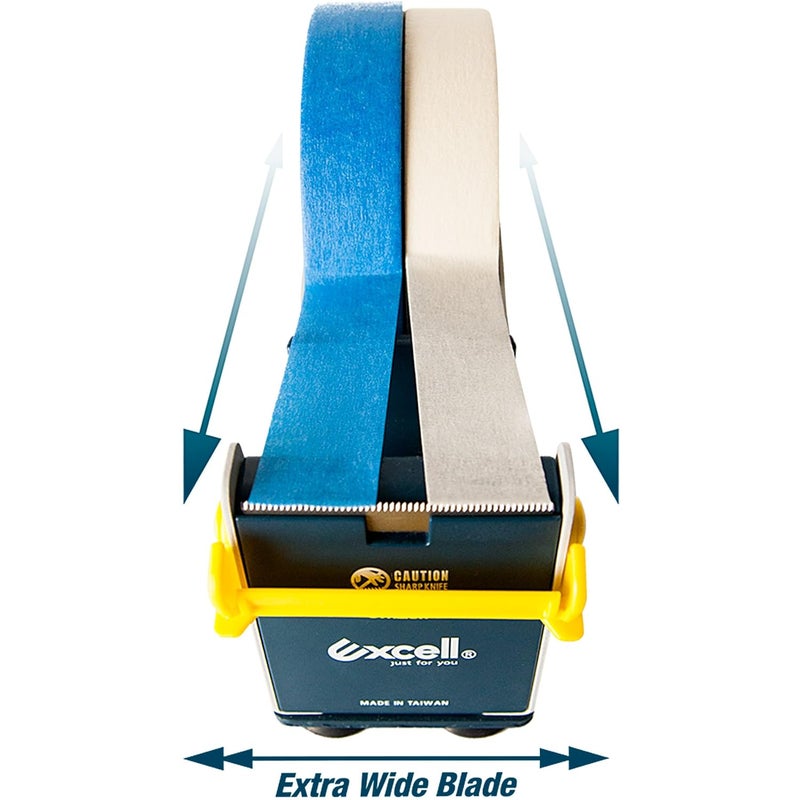 excell EX-17/3IN JVCC EX-17 Steel Desk Top Tape Dispenser: 3" wide, Blue/Grey - Image 4