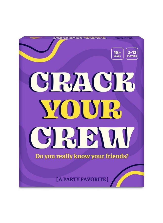 Gouda Games Gouda Games Crack Your Crew - Party Favorite Card Game for Adults, Hilarious, Social, Interactive, Fun for Game Nights & Gatherings, 2-12 Players, Ages 18+  - Image 1