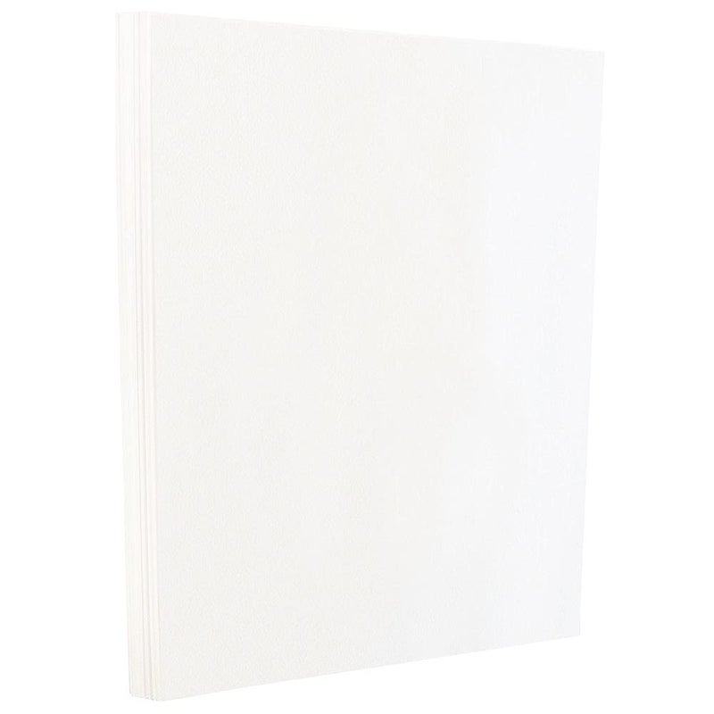 JAM Paper ورق كاردستوك ملون 80 رطل - لامع من الجانبين - 8.5 × 11 - 216 جرام/متر مربع - أبيض - 50 ورقة/عبوة - Image 5
