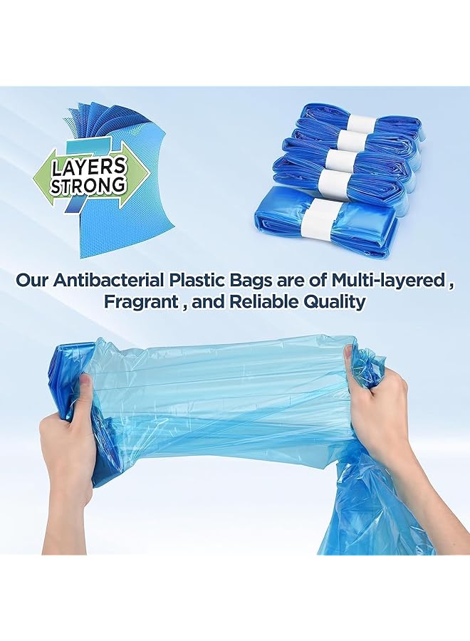 X spring Nappy Bin Refills 6Pcs 450X26X3.5Cm Durable Elastic Nappy Bin Refills 100% Recyclable And Environmentally Friendly New Pe Materials Nappy Disposal Bags Isolate Odors - Image 5