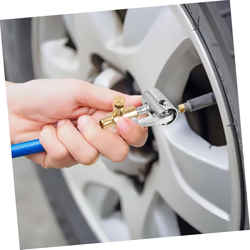 Locking Air Chuck Adapter Quick Connect Tire Inflator Nozzle for Air Compressor Car Pump - Image 3
