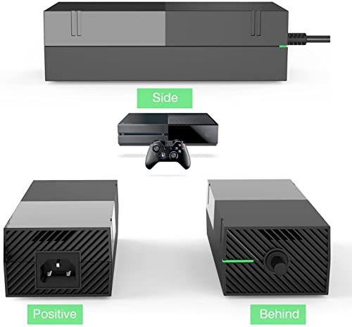 YCCSKY Xbox One Power Supply Brick, [Advanced QUIET VERSION] AC Adapter Power Supply Charger Cord Replacement for Xbox One 100-240V, Black - Image 4
