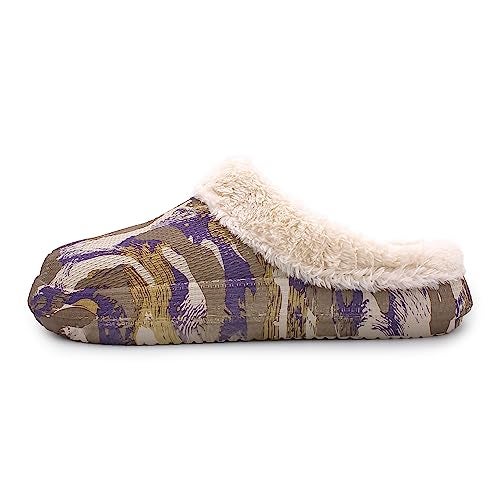 VRITRAZ Unisex Fur Design EVA Winter Lightweight and Warm Fur Slippers, Waterproof Slippers, Removable and Washable (UK-9, Brown) - Image 3