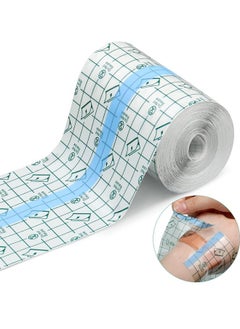 (2m x 10cm) Tattoo After Care Bandage Transparent Film Dressing, PU Film Waterproof Sticker Second Layer Skin Healing Protection Bandage Elastic Antibacterial Wound Tape