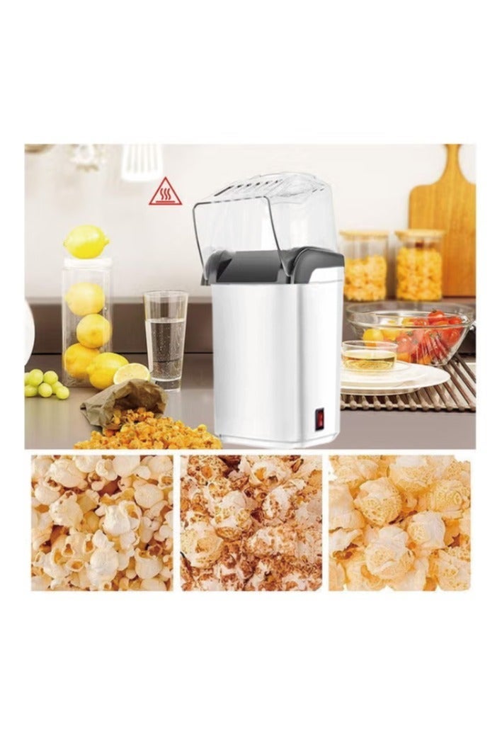 minijoy Hot Air Popcorn Machine High Power 1200W, Popcorn Maker, Quickly Complete Delicious and Healthy Food in 2-3 Minutes, White - Image 3