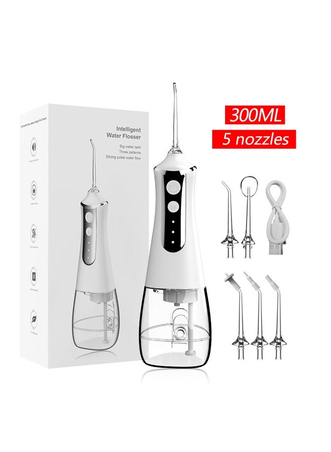 NKX Portable USB Rechargeable Water Jet Teeth Cleaner with Water Flosser - Image 1