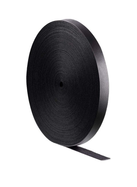 High Strength Extra Long Cable Management Reusable Cable Ties Velcro Straps 20 MM x 25 Meter Fastening Tape Sticky Hook&Loop Flexible Wire Cord Organiser