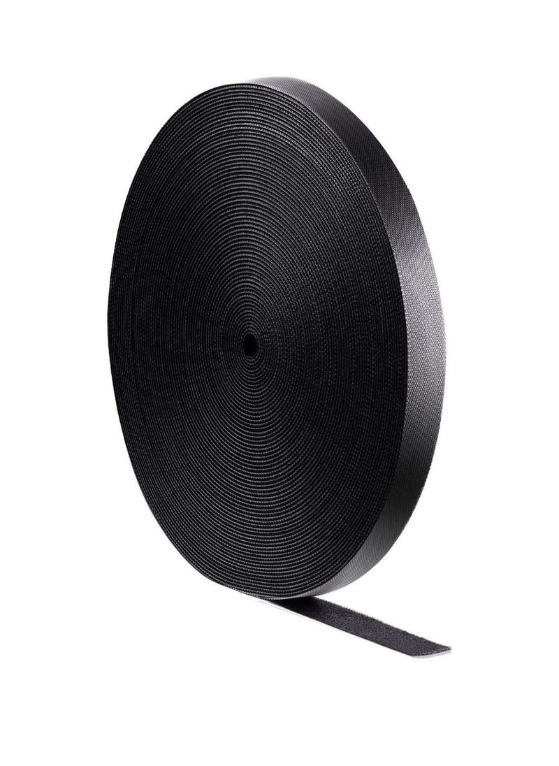 Generic - High Strength Extra Long Cable Management Reusable Cable Ties Velcro Straps 20 MM x 25 Meter Fastening Tape Sticky Hook&Loop Flexible Wire Cord Organiser - Image 1