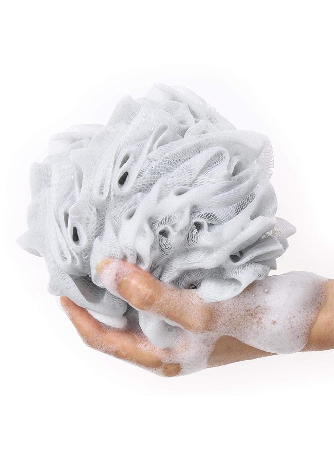 حمام اسفنجة دش ، حزمة من 4 ، Loofahs 60g شبكة بوف حمام Scrunchies غسل الجسم نفحة دش نفحة - Image 3