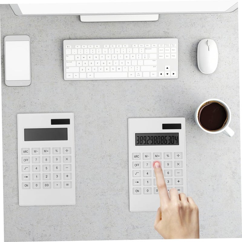 Ultrathin Solar Calculator Large Button Desktop Office Home Use Lightweight Portable - Image 3
