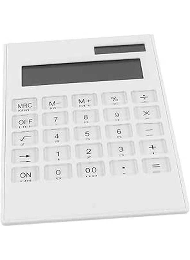 Ultrathin Solar Calculator Large Button Desktop Office Home Use Lightweight Portable - Image 1