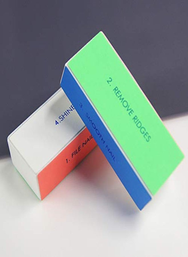 MauSong 2 Pcs Nail Art 4 Ways Polish Sanding File Block Manicure Product - Image 3