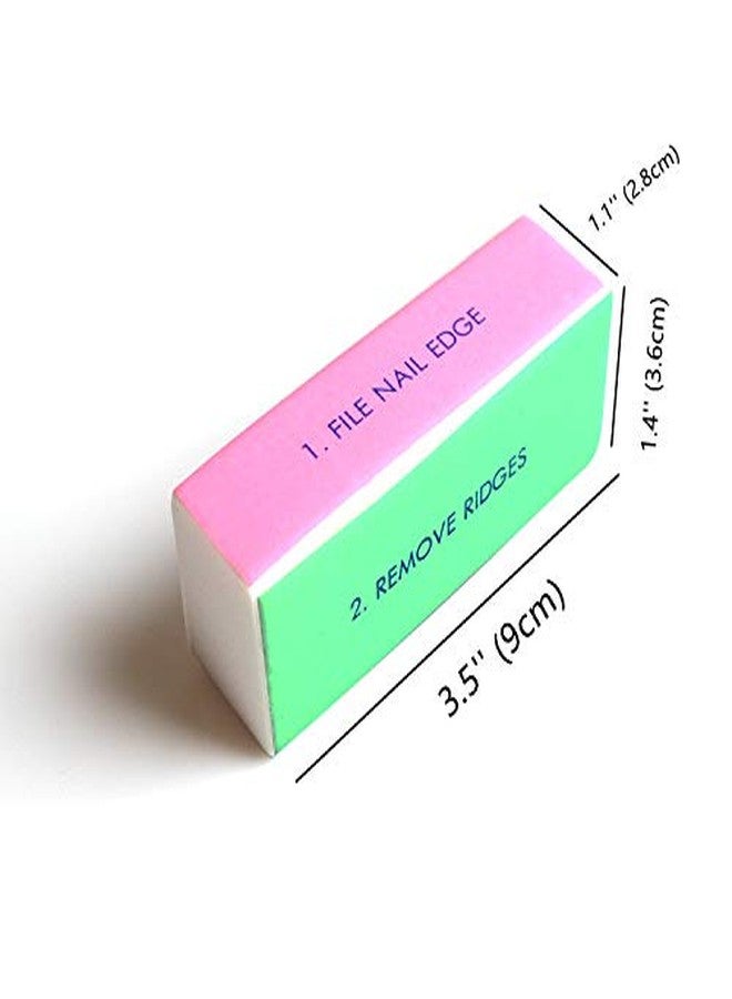 MauSong 2 Pcs Nail Art 4 Ways Polish Sanding File Block Manicure Product - Image 2