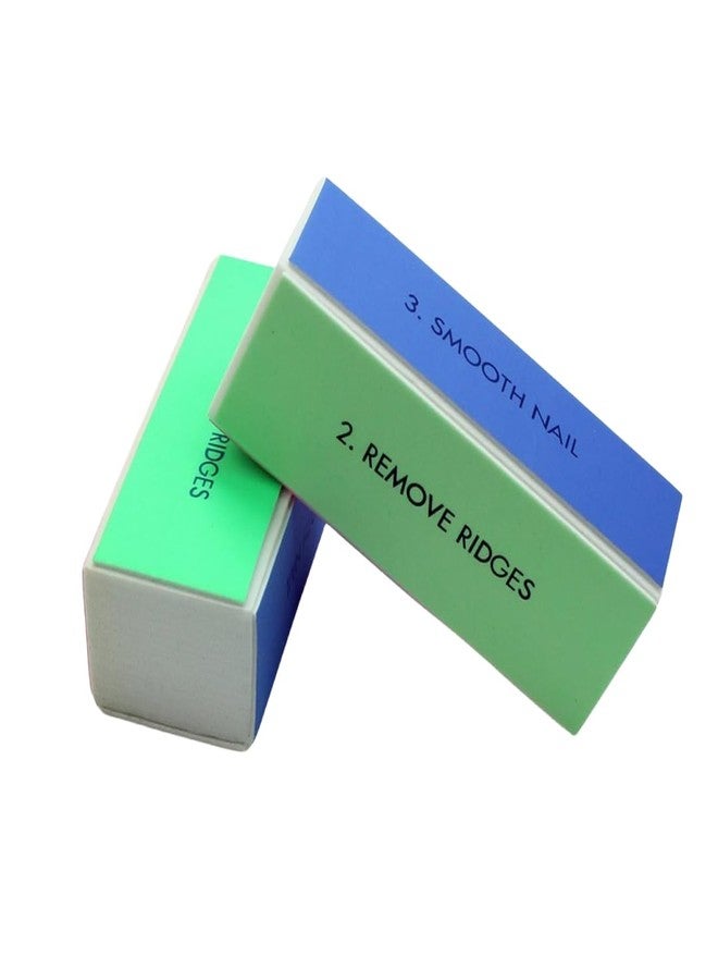 MauSong 2 Pcs Nail Art 4 Ways Polish Sanding File Block Manicure Product - Image 1
