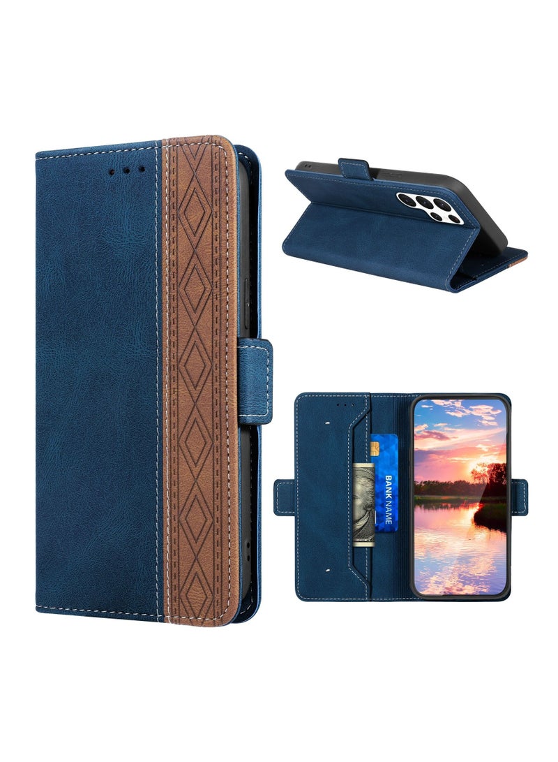 Suteni Flip Cover Magnetic Buckle Card Slots Leather Phone Case for Samsung - Image 2