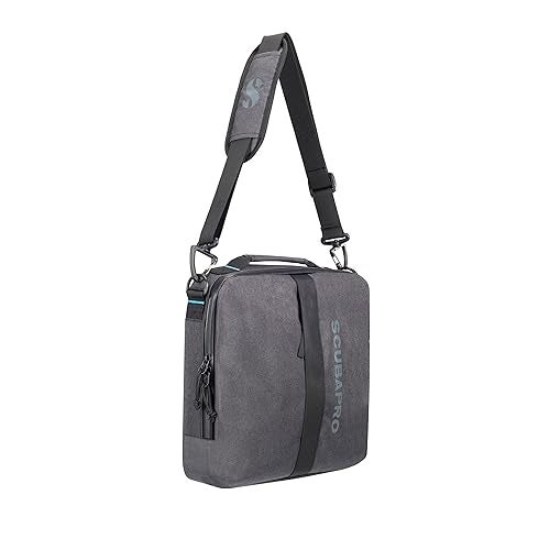SCUBAPRO Definition Regulator 10 Dive Bag with Adjustable Shoulder Strap and Top Handle for Scuba Diving Gear Premium Recycled TwoTone Gray Fabric - Image 1