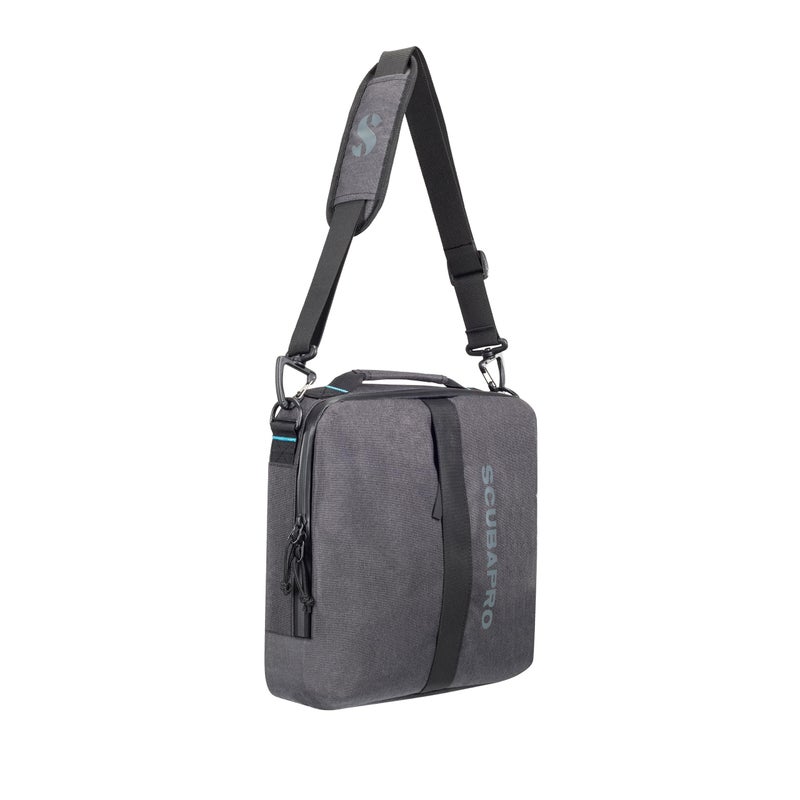 SCUBAPRO Definition Regulator 10 Dive Bag with Adjustable Shoulder Strap and Top Handle for Scuba Diving Gear Premium Recycled TwoTone Gray Fabric - Image 2