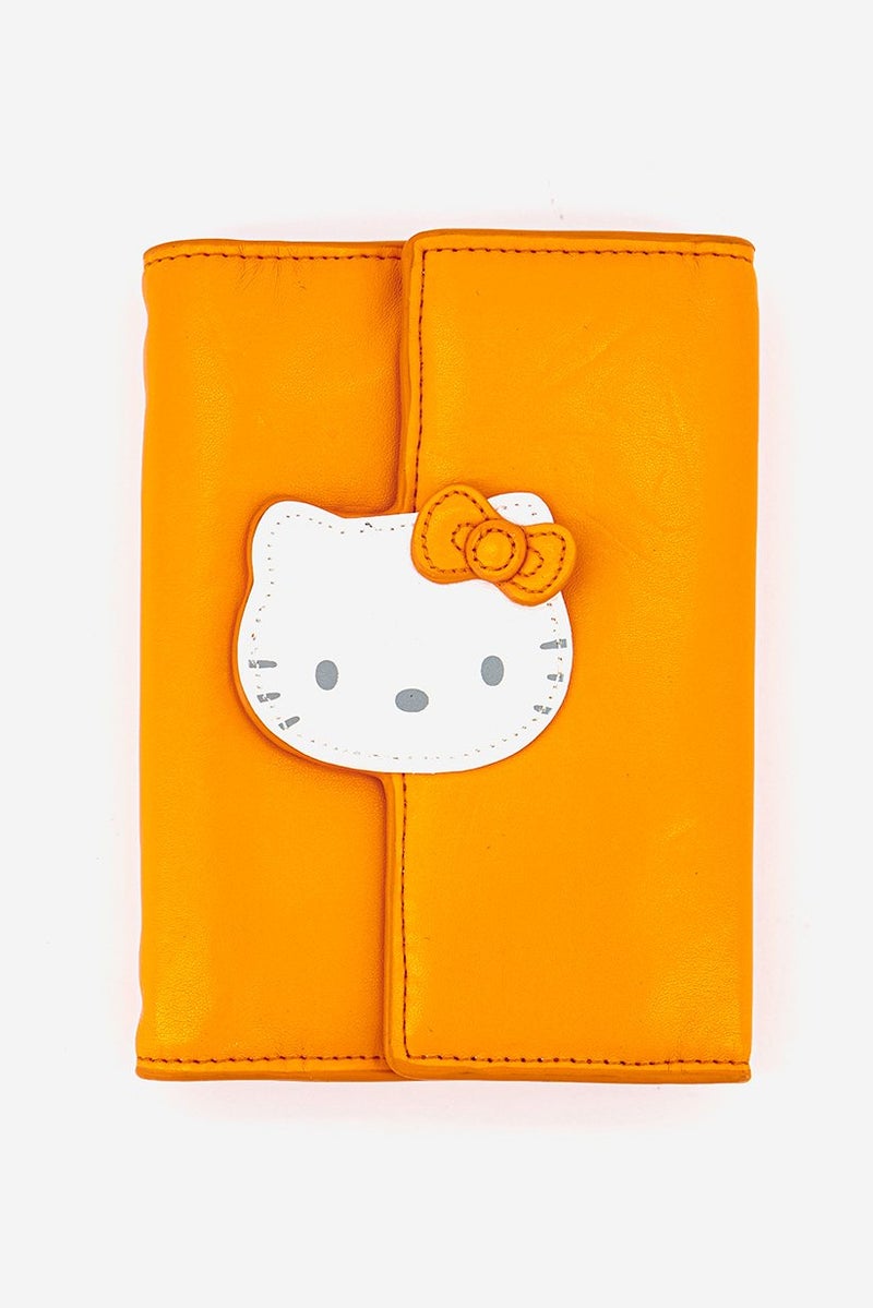 Sanrio Hello Kitty Organizer Face Wallet 16 H x 12 L cm, Orange  - Image 1