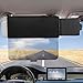 VAGURFO Car Visor ExtenderWindshield Shade and Side Window ShadeCar Visor AntiGlare Sunshade Extender for Front Seat Driver or Passenger Protects from Sun Glare Snow Blindness UV Rays - Image 2
