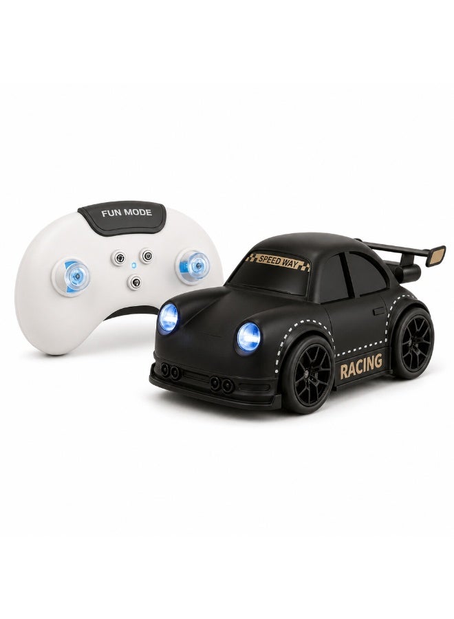 Drifting RC Car 360° Rotation, 1:40 Scale LED Light & Funny Sound, Follow & Escape Mode, Auto-Demo, 4.5X Speed, Small Portable RC Toy for Kids, Adults - Image 2