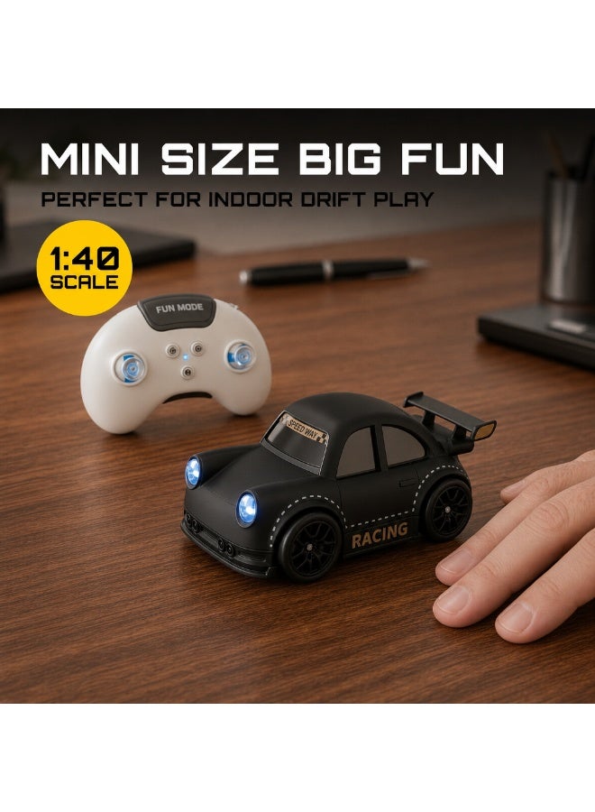 Drifting RC Car 360° Rotation, 1:40 Scale LED Light & Funny Sound, Follow & Escape Mode, Auto-Demo, 4.5X Speed, Small Portable RC Toy for Kids, Adults - Image 4