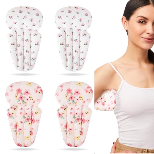 RoamReady Lymphedema Axilla Pillow Armpit Pain Relief Mastectomy Recovery Supplies, 4PCS Cotton Lumpectomy Mastectomy Pillows Post OP Multicolor Breast Surgery Pillow (Pink Flower) - Image 1