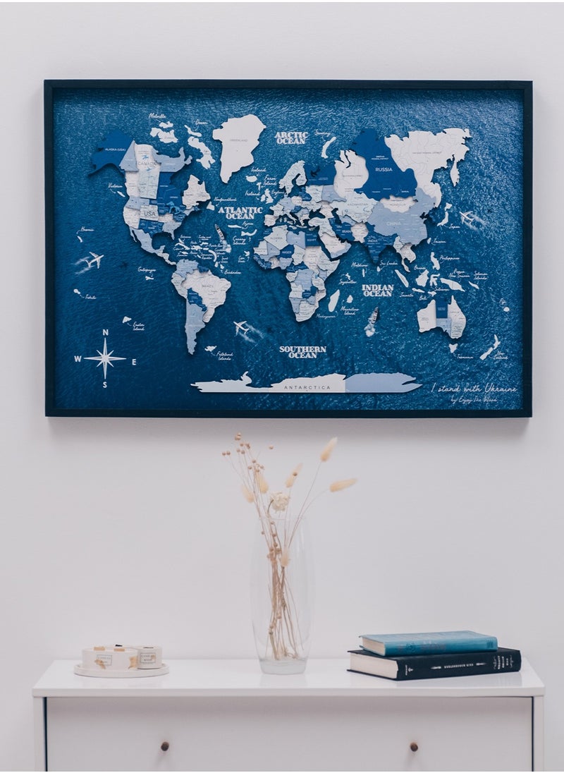 Enjoy The Wood - Framed World Map with Ocean Background Wall Art Wood Travel Decor 3D World Map On Board Wall Rustic Decoration Housewarming Gift - Aqua Ocean - pzsku/ZCCD208ED45CC591D4AE1Z/45/_/1723097345/9f91dc6d-77b5-498f-8c91-446ac4151ea8