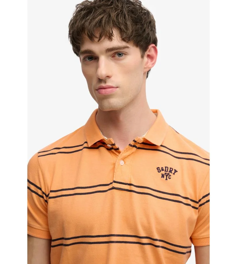سوبر دراي Vintage Stripe Jersey Polo Shirt