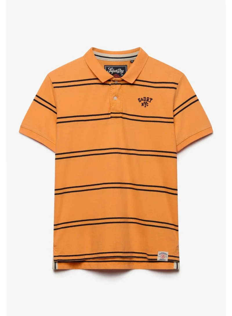 Superdry Vintage Stripe Jersey Polo Shirt