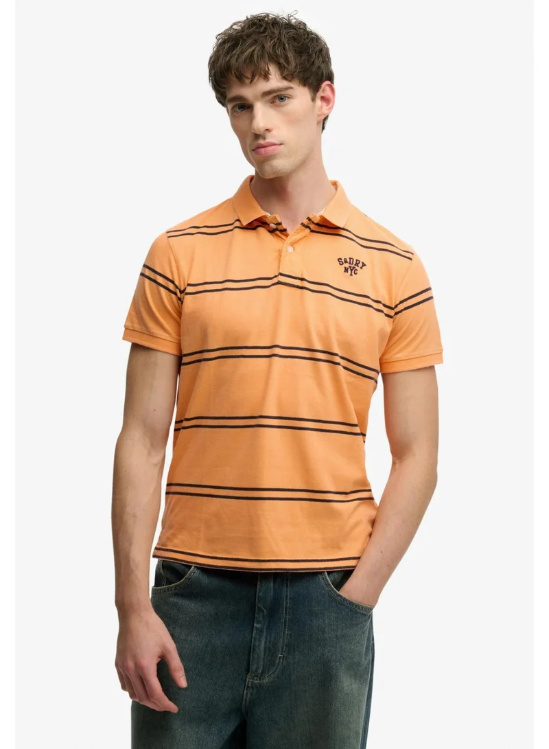 Superdry Vintage Stripe Jersey Polo Shirt