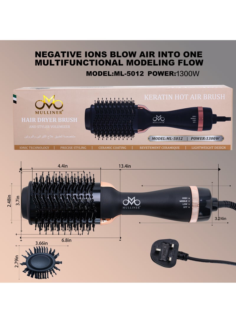 MULLINER Mulliner Hair Dryer Brush and styler Volumizer ML5012  - Image 2