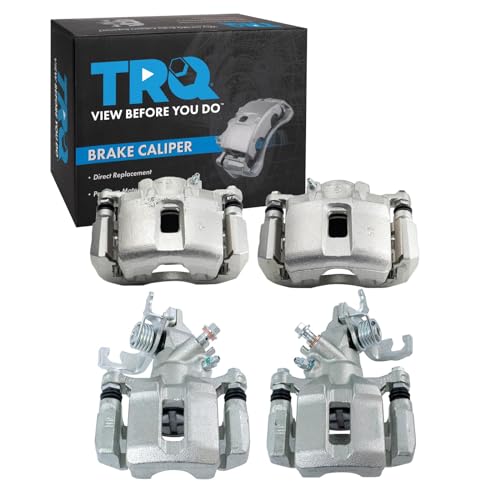 TRQ Front & Rear Brake Caliper Set Compatible with 2004-2008 Acura TSX 2003-2007 Honda Accord - Image 1