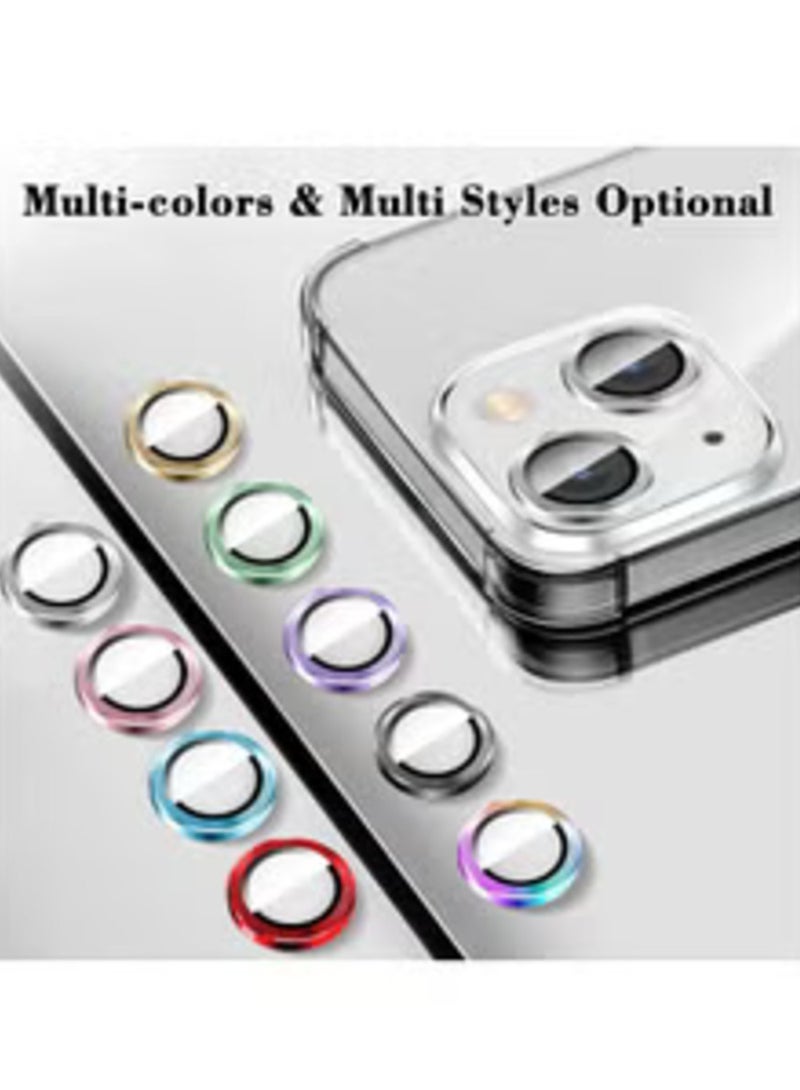 ELTRAZONE Silver Tempered Glass Camera Lens Protector for iPhone 16/iPhone 16 Plus - HD Clarity with Automatic Alignment & Stylish Metal Rings - Image 2
