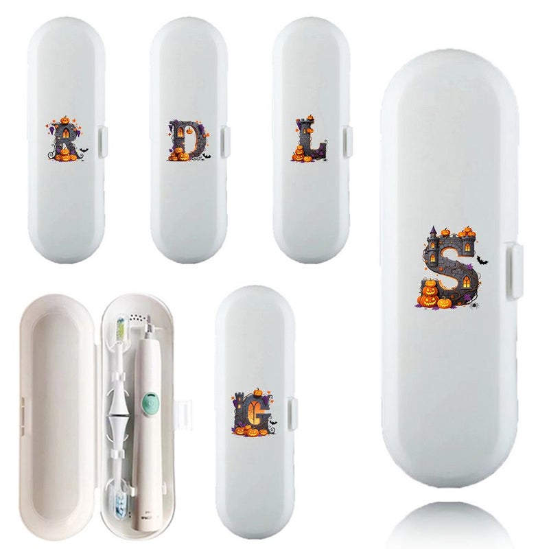 H Toothbrush Holder Case Dustproof Travel Organizer With Initials A-Z - Image 1
