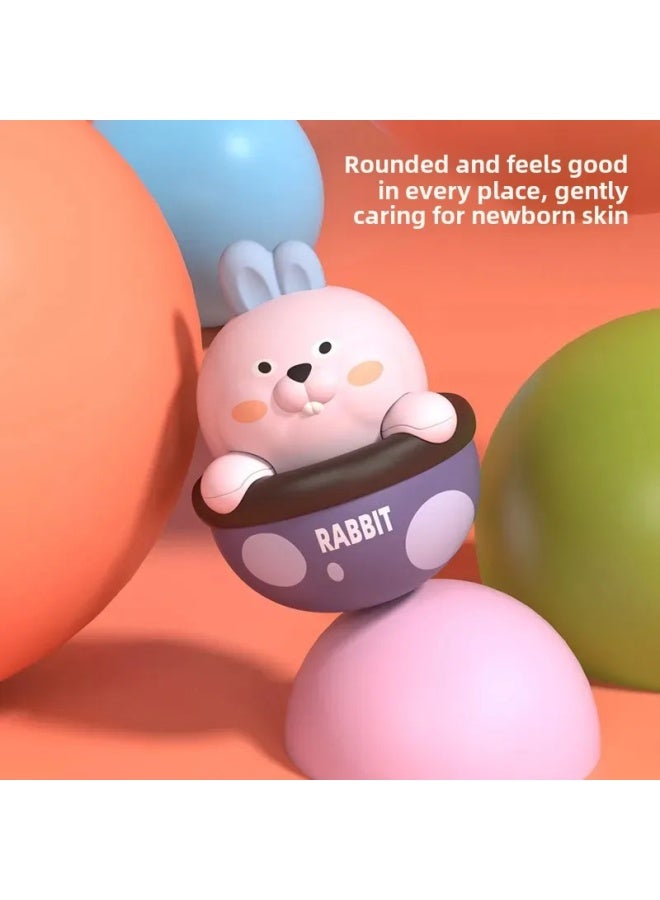 Large Size Fun Educational Toy For Infants Baby6 Months Old Baby0-1 Year Old Soft Plush Dancing Bell Shake Rattle Toy For Childr-Specifications:Rabbit Tumbler (bag) - Image 5