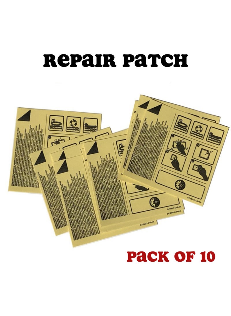 Bestway Self-Adhesive Repair Patches (10 Pack) - Heavy-Duty Stick-On Patches for Inflatable Pools, Life Rings and Boats - Image 2