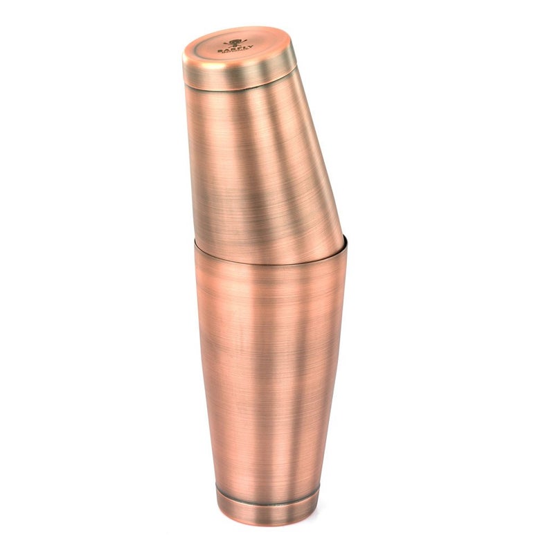 Barfly Cocktail Tin, Set (18 oz and 28 oz), Antique Copper - Image 3